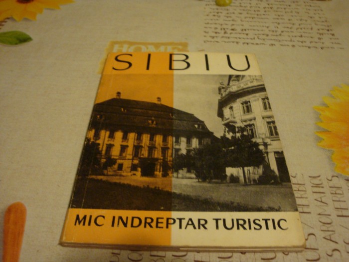 Sibiu - Mic indreptar turistic - 1962- cu harta