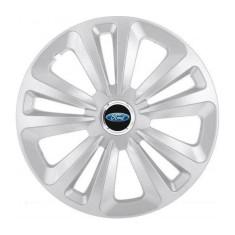 Set 4 Capace Roti Terra Gri R16, pentru Ford