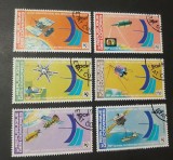 Comore &ndash; Telecomunicații prin satelit, serie completă 6 timbre 1979, ștampilată - A40