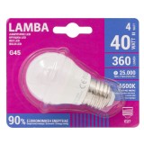 Bec LED E27 4W G45, Lumina Alba 6500K, 360 Lumeni, 25.000 Ore, 1 Bucata, CMCLASS