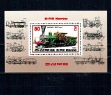 DPR Korea 1983 - Locomotive, colita neuzata