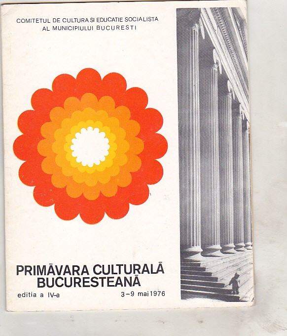 bnk div - Primavara culturala bucuresteana 1976 - program