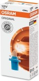 Set 10 Becuri Bord BX8.5D, Soclu Albastru, 12V 1.2W, Osram
