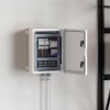 Dulap Control IP65 Waterproof vidaXL Gri 30x19.5x40cm ABS, Interior/Exterior, Garaj, Rezistent Apa, Montaj Facil, Otel