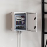 Dulap Control IP65 Waterproof vidaXL Gri 30x19.5x40cm ABS, Interior/Exterior, Garaj, Rezistent Apa, Montaj Facil, Otel