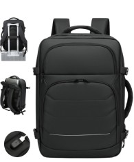 Rucsac calatorie Versatyx&reg;, Compartiment laptop 15.6&quot;, 48x16x33 cm, Birou &amp; Calatorii, Ghiozdan compatibil bagaj mana avion, Buzunare multiple &amp; Supor