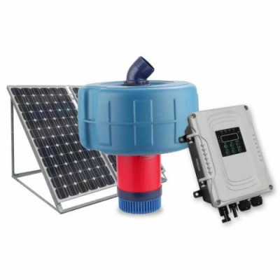 Vand Aerator Solar Pescari Helesteu Pe panouri Solare 48 Volti foto