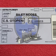 Bilet meci fotbal CS OTOPENI - FC ARGES PITESTI (09.12.2008)
