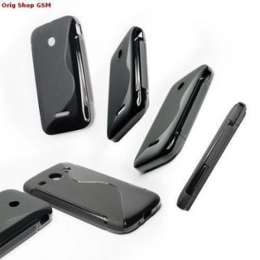 HUSA SILICON S-LINE ALCATEL ONE TOUCH POP D1 NEGRU foto