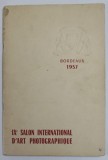 IX e SALON INTERNATIONAL D &#039;ART PHOTOGRAPHIQUE , BORDEAUX , 1957