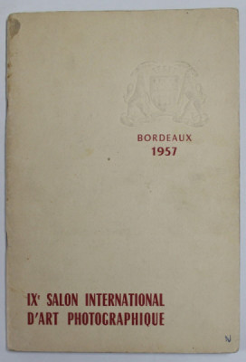 IX e SALON INTERNATIONAL D &amp;#039;ART PHOTOGRAPHIQUE , BORDEAUX , 1957 foto