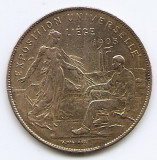 Medalie Belgia - L&rsquo;exposition universelle de Li&egrave;ge - 1905, Bronz, 30.3 mm