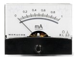 Ampermetru pe panou 0-1mA 200&Omega;