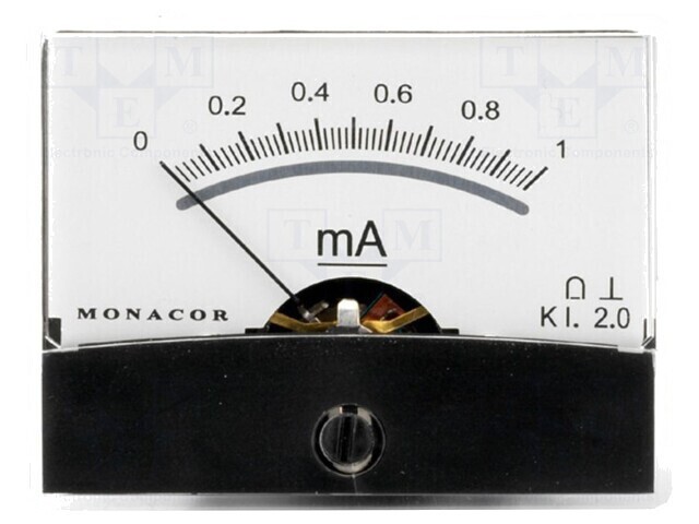 Ampermetru pe panou 0-1mA 200&Omega;