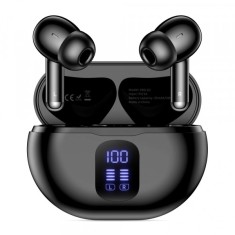 Handsfree Bluetooth Tech-Protect Ultraboost Pro G2, TWS, Negru