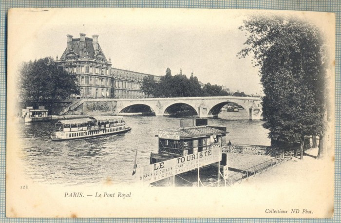 AD 475 C. P. VECHE - PARIS -LE PONT ROYAL -FRANTA