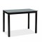 Masa dining neagra sticla Galant 100x60 cm, picioare metal, design modern, GALANTC100 - Signal - STOC Negru 100x60 cm