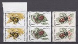 ROMANIA 1996 LP 1404 LP 1413 INSECTE UZUALE HARTIE CRETATA LOT MNH, Nestampilat