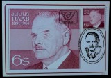 Carte Maximă Austria 1981 &ndash; Julius Raab (1891&ndash;1964), Cancelar Federal al Austriei, Maximum Card, FDC -A45