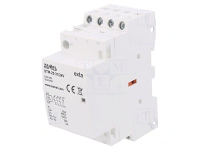 Contactor 4-poli 25A 24V NC NO STM-25-31 foto