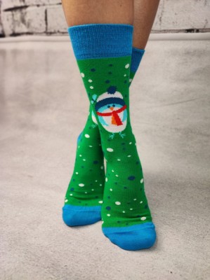 STK462-12 Sosete medii din bumbac ultrasox model pinguin foto
