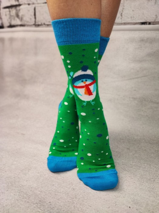 STK462-12 Sosete medii din bumbac ultrasox model pinguin