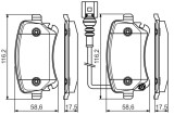 BOSCH 0 986 495 094 set placute frana,frana disc