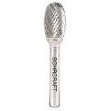 BOHRCRAFT 5120 - Freza cu carburi metalice 6x10x50 mm tija 6 mm forma E (ovala cu cap sferic) tais dublu