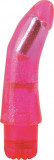 Vibrator Trendy Glitter, Multispeed, PVC, Roz, 17 cm