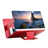 Lupa Ecran Telefon, Marire Imagine, Universal, 19x12cm, Plastic, Optica, Rosu