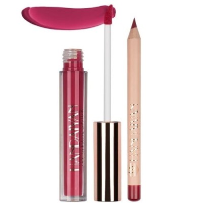 Set ruj si creion de buze, Handaiyan Lips Kit, Matte, 10 foto