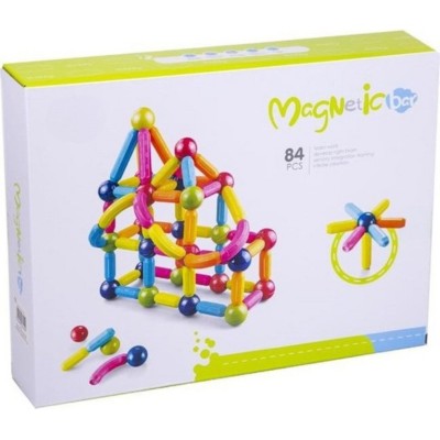 Set de constructie magnetic - Forme 3D (84 piese) foto