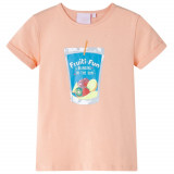 Tricou pentru copii, portocaliu deschis, 92 GartenMobel Dekor, vidaXL