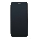 Husa tip carte compatibila oppo a17, slim case elegance, inchidere magnetica, albastru inchis