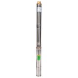 Cumpara ieftin Pompa submersibila pentru apa curata, 0.75KW, debit 3600l/h, inaltime maxima pompare 80m, 17 turbine adancime de submersie 70 m, Micul Fermier
