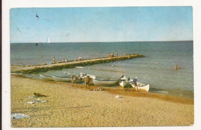 Carte Postala veche - Eforie Sud ,Plaja circulata foto