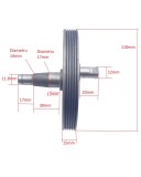 Cumpara ieftin Vibrochen cu Canal de Curea pentru Compresor de Aer Fără Ulei Nr.2627