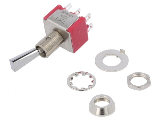 Comutator basculant DPDT ON-ON 5A IP40