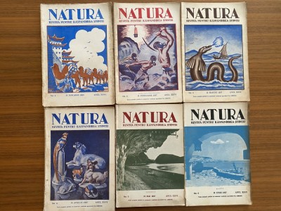 Revista Natura anul XXVI 1937 - 7 numere foto