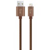 Cablu Date si Incarcare USB la Lightning Goui, 1 m, Maro G-8PINFASHIONBR