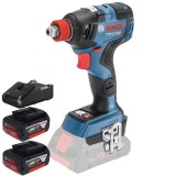 Bosch GDX 18V-200 C + 1600A019S0 - Masina de insurubat cu impact 200 Nm + Set 2 acumulatori si incarcator Li-Ion 18 V 4 Ah