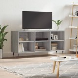 vidaXL Comodă TV, gri sonoma, 103,5x30x50 cm, lemn compozit