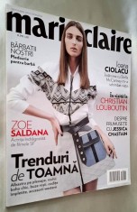 Marie Claire. Revista pentru femei - septembrie 2014 * Zoe Saldana, Ioana Ciolacu, Nicolas Ghesquiere/Louis Vuitton, pledoarie pentru barba