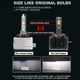 Set 2 becuri led D8S 90W 45W/ bec 35000 lumeni 6000k plug&amp;play canbus !, Universal