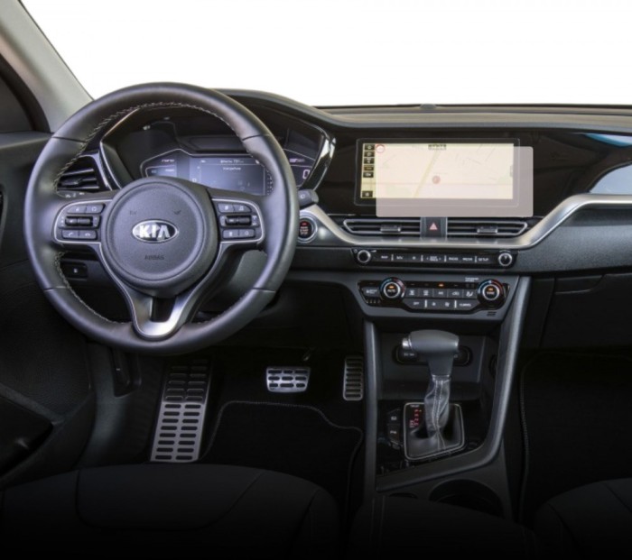 Folie Protectie Navigatie Kia Niro 2019-2024+, Duragon, protectie Display Navigatie, silicon Mat, Anti-zgarieturi, Anti-amprenta, kit instalare