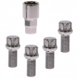 Set prezoane auto antifurt Carpoint tip D , M14x1,5x26mm rotund pentru Audi Rover Seat Skoda Volvo Vw, Carpoint Olanda