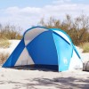 VidaXL Cort de plajă 2 persoane pop-up albastru azur, rezistent la apă