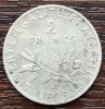 (A1043) MONEDA DIN ARGINT FRANTA - 2 FRANCS 1899, SEMANATOAREA, Europa