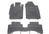 Set covorase auto din cauciuc Toyota Yaris 07.2014-05.2017 / 05.2017-12.2020 model Hybrid; negre, 3 bucati
