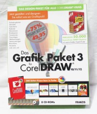 Software PC big box bigbox - Corel Draw elemente grafice Grafik Paket 3 pentru Corel Draw 10 11 12